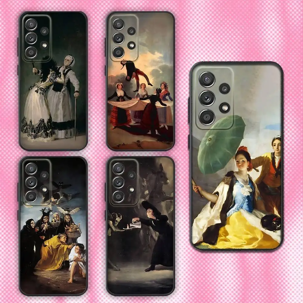 

Spain Francisco Goya Phone Case For Samsung Galaxy A13,A21s,A22,A31,A32,A52,A53,A71,A80,Soft Black Shell
