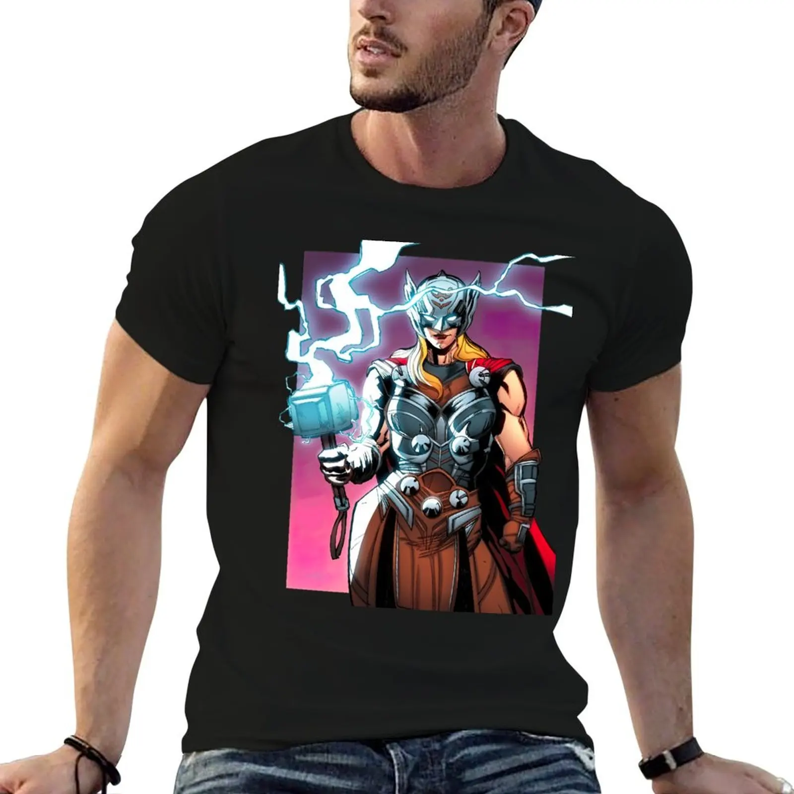 Mighty Thunder T-Shirt Basic Regular Fit Casual T-Shirt