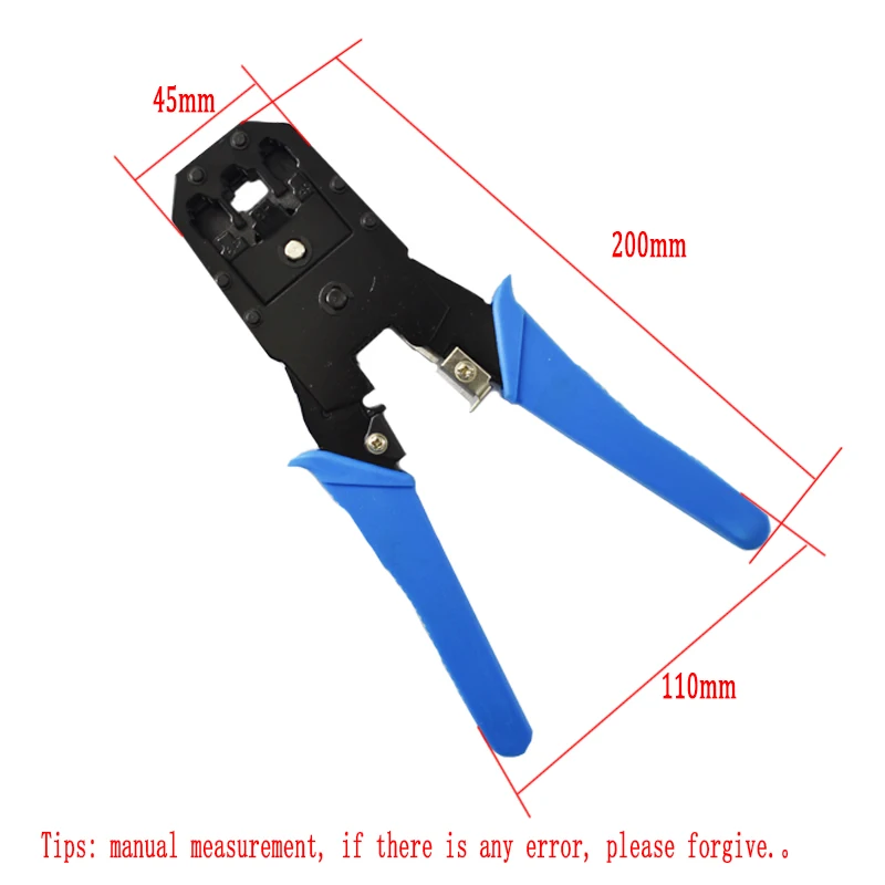 RJ45 crimper tool RJ11 RJ12 cat5e cat6 cable crimping tool network pliers tool 8P/6P4P multi-function cable pliers peeling shear