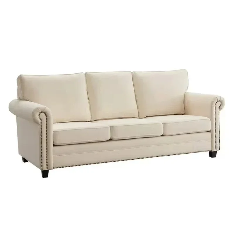 Modern comfortable velvet rectangular interior furniture living room or hotel bed type
