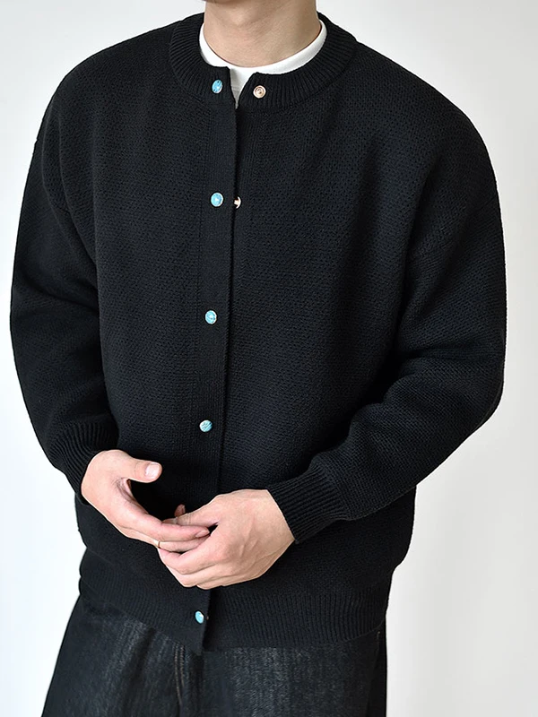 

Eeni Emerald мужской вязаный свитер Thiened осень-зима длинный све круглый Ne теплый эластичный повседневный кардиган из полиэстера