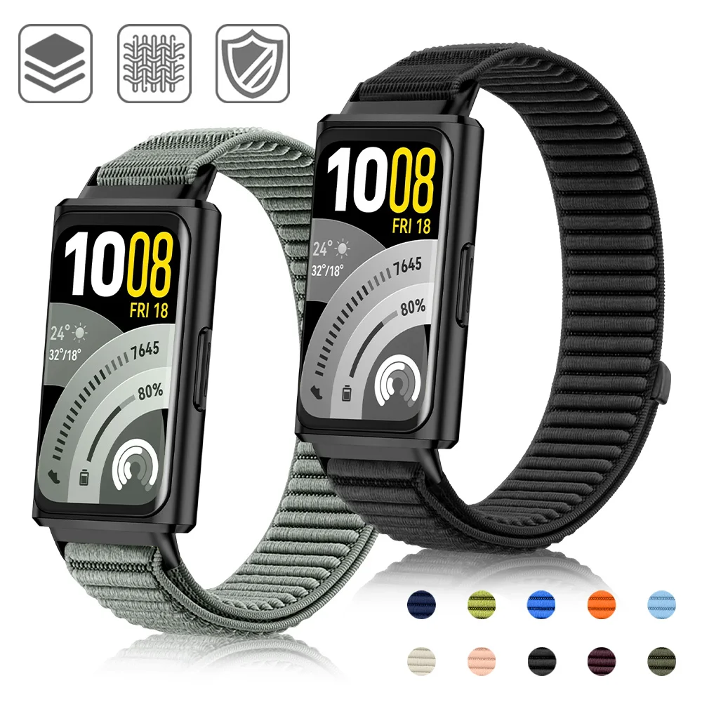 Sportarmband für Huawei Band 11/11pro, Nylon-Armband, Armband für Huawei Band 10 9 8, Smartwatch-Zubehör, Armband, Correa