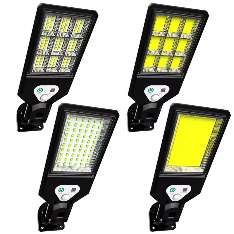 أضواء الشوارع الشمسية في الهواء الطلق اللاسلكية الشمسية الأمن الجدار ضوء استشعار الحركة مع 3 أوضاع الإضاءة لحديقة مزراب الشرفة