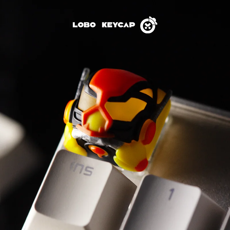 

LOBO Kamen Rider Translucent Mechanical Keyboard Keycap Single Replacement Anime Custom ESC Keycap For Gamers Anime Fans