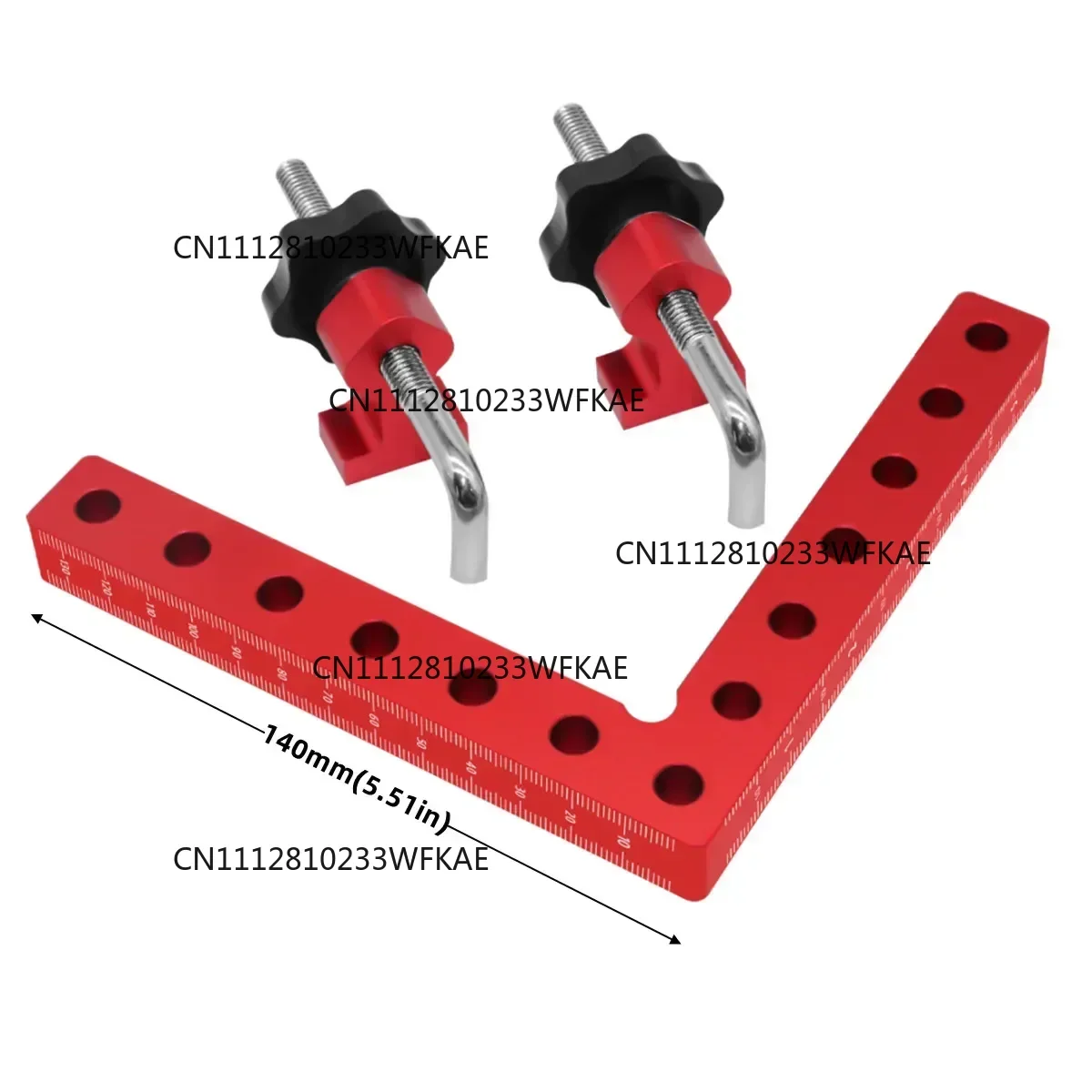 140mm Right Angle Fixing Clip 90 Degree L-shaped Auxiliary Fixture Positioning Panel Fixing Clip Woodworking Clamping Tool