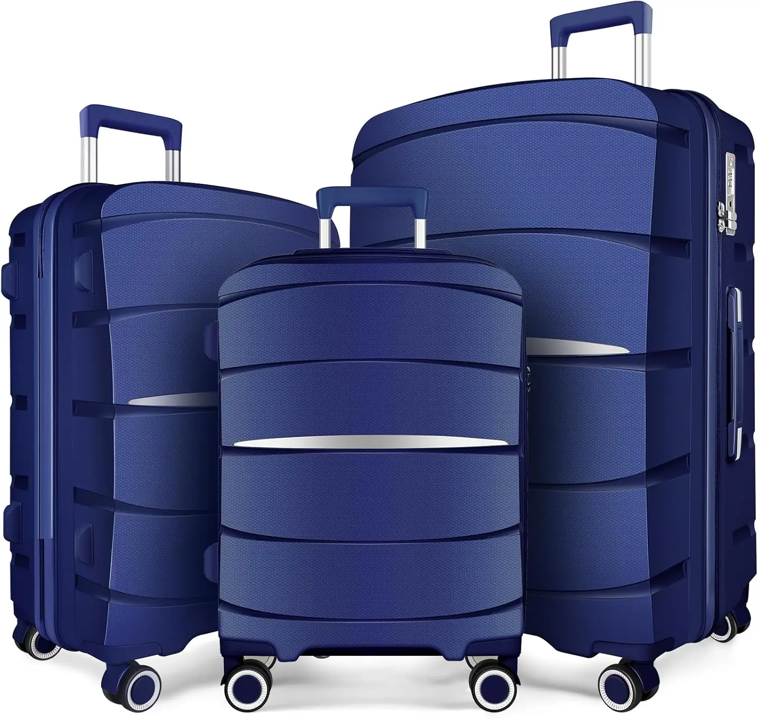 Set koper dengan roda putar (20/24/28 inci), set koper Pp + Abs