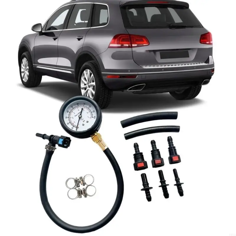 Fuel Pump Pressure Gauge Measurement Set Suitable for Car and Motorcycles Featuring Clear Display and Wide Compatibility