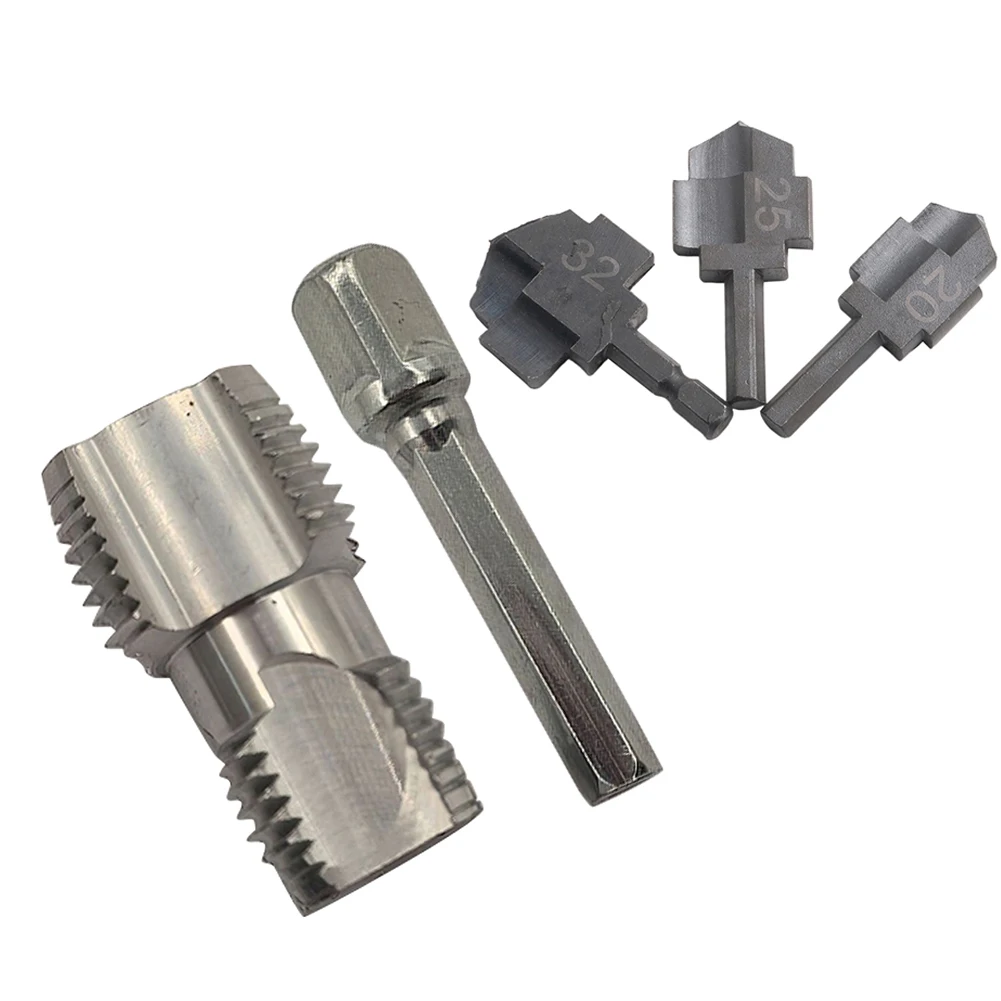

1set PPR Drill Bit Hexagon Shank Water Pipe Connection Tool Electric Drill Adapter For 1/2Inch 3/4 Water Pipe