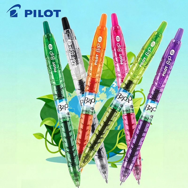 

Pilot 0.5mm Gel Ink Pen Smooth Bullet Tip B2P Transparent Body with Anti-Slip Pattern Lightweight Students Journaling Work Tools