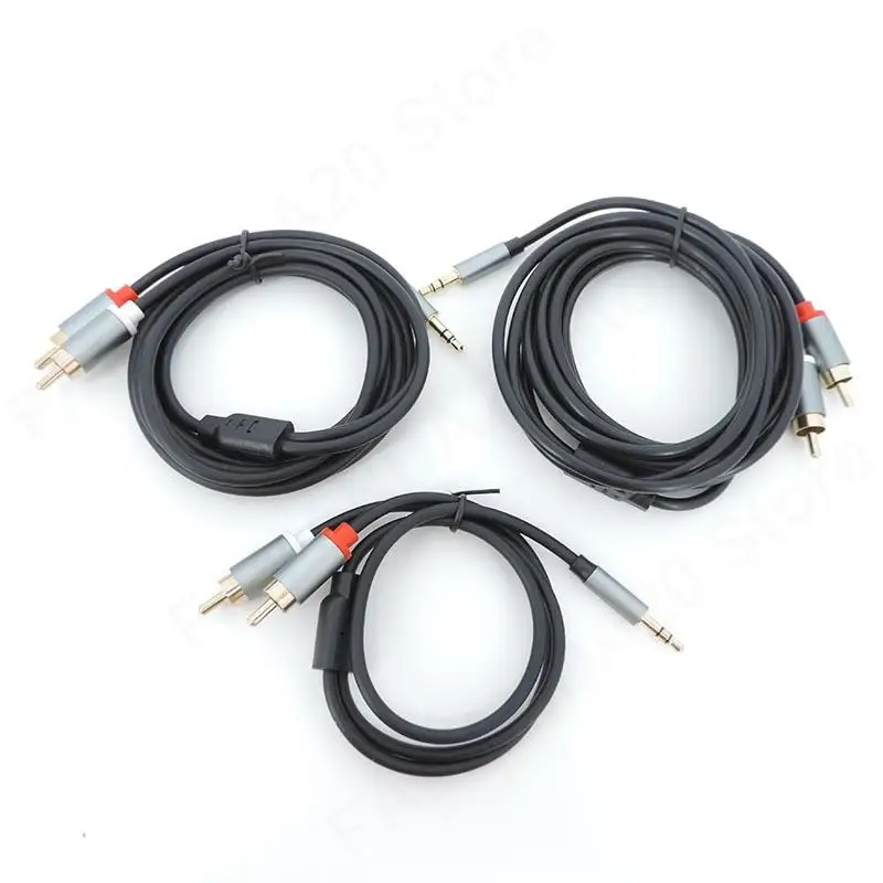 RCA Cable Jack 3.5 to RCA Audio Cable 3.5mm Jack to 2RCA Male Splitter Aux Cable for TV PC Amplifier DVD Speaker Wire M20