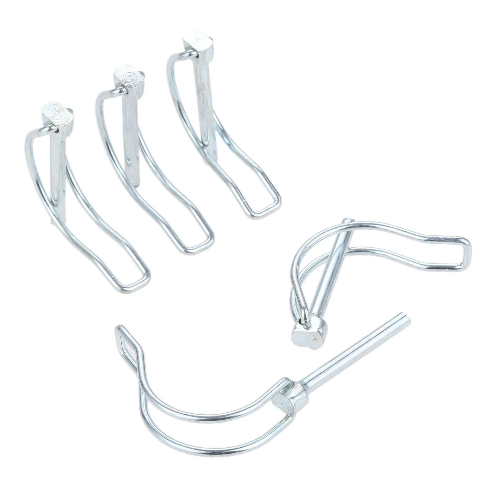 5PCS Coupler Safety Pin Great For Industrial Applications Lawn Farm Garden PTO Hitch Easy To Use And Apply M4.5*40mm Steel