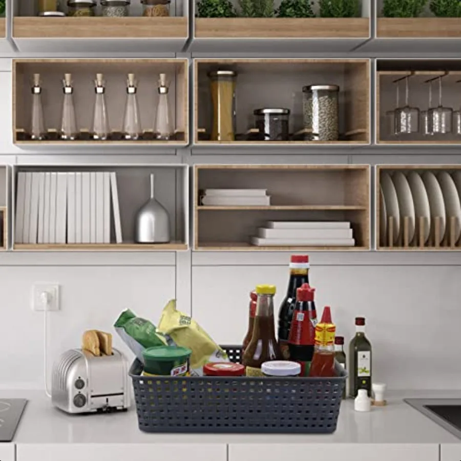 Vassoio portaoggetti in plastica da 4 pezzi Vassoio portaoggetti in carta per ufficio