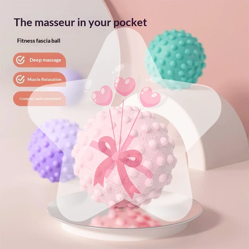 Raised Point Massage Ball Ideal Gift for Fitness Lovers Waist Back Foot Pain Relief Yoga Home Relaxation Use