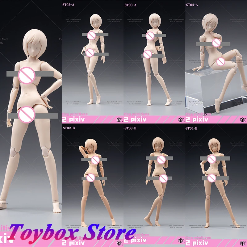 Original 86TOYS T86-ST01/02/03/04 White/Suntan Skin 1/12 Cute Girl Movable Body For 6