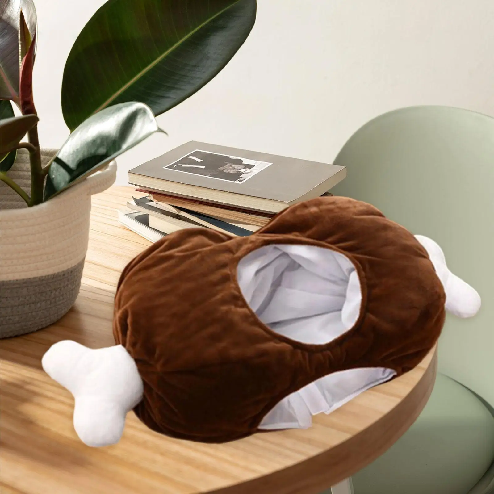 

Chicken Bone Hat Costume Comical Party Hilarious Headdress Realistic Comical Headwear for Masquerade Festival Pub Birthday Bar