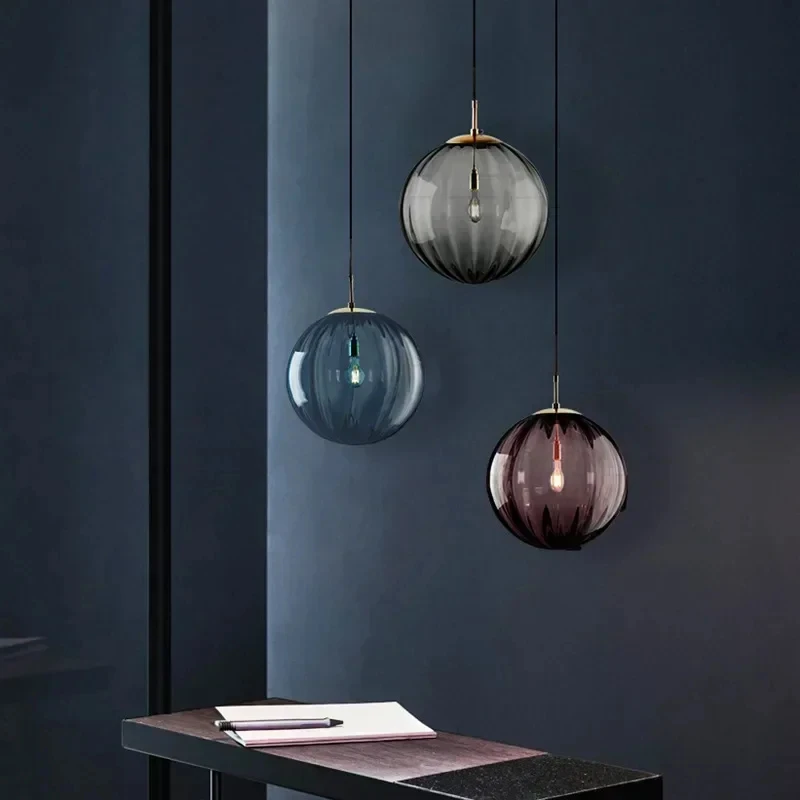 

Nordic LED Pendant Light Industrial Hanging Loft Modern Simplicity Glass Home Decor Lighting Fixture for Kitchen Restaurant Lamp