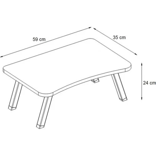 Yüntergo – support coloré pour ordinateur portable, pliable, monté sur siège de lit, pour petit déjeuner, marbre blanc