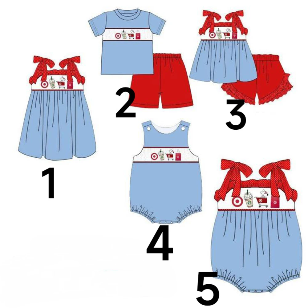 Wholesale Toddler Summer Milk Silk Boy Girls Matching Suit Coke Cart Print New Hot Sale Clothing