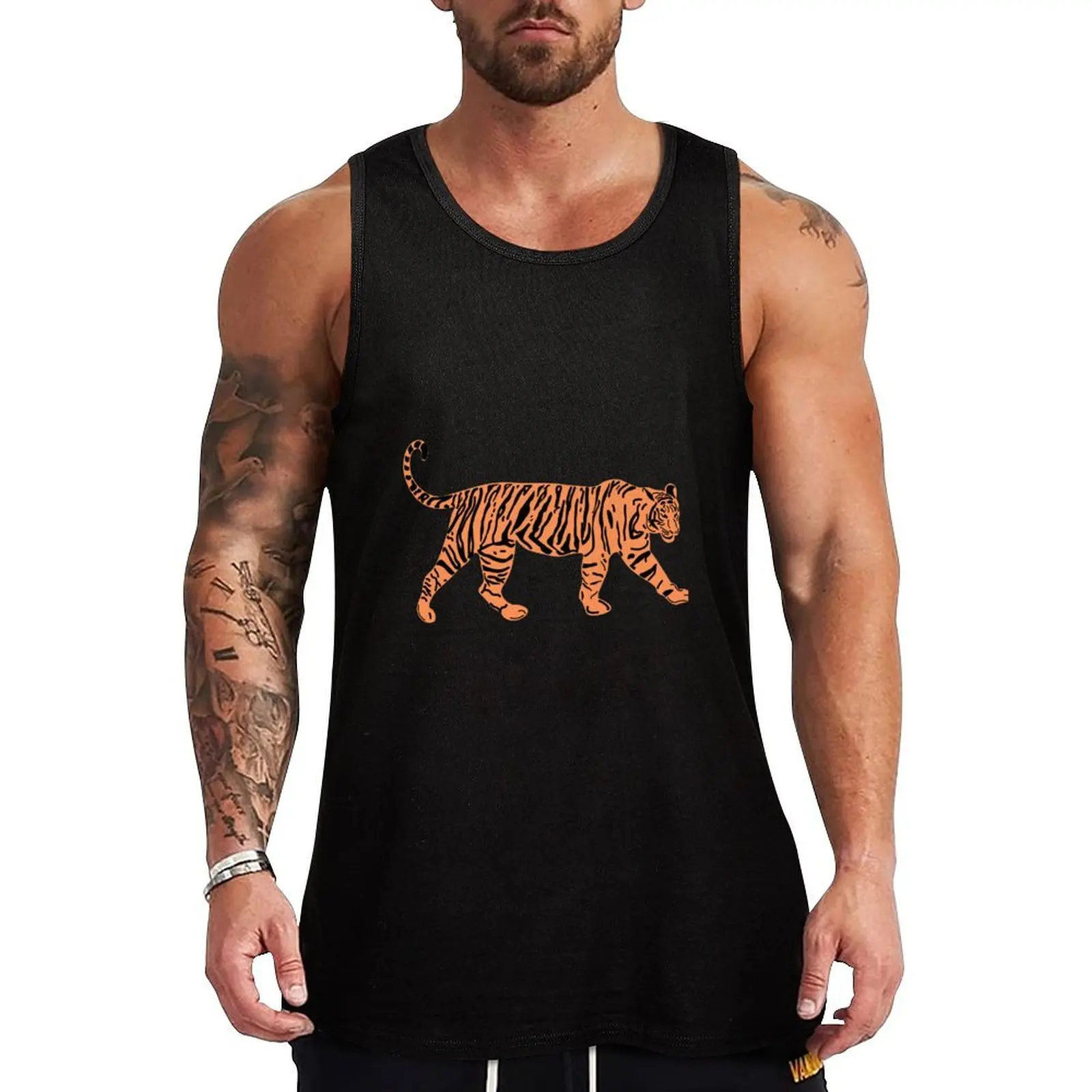 

Майка Tiger Tank Top, свободная повседневная майка, мягкая дышащая футболка без рукавов