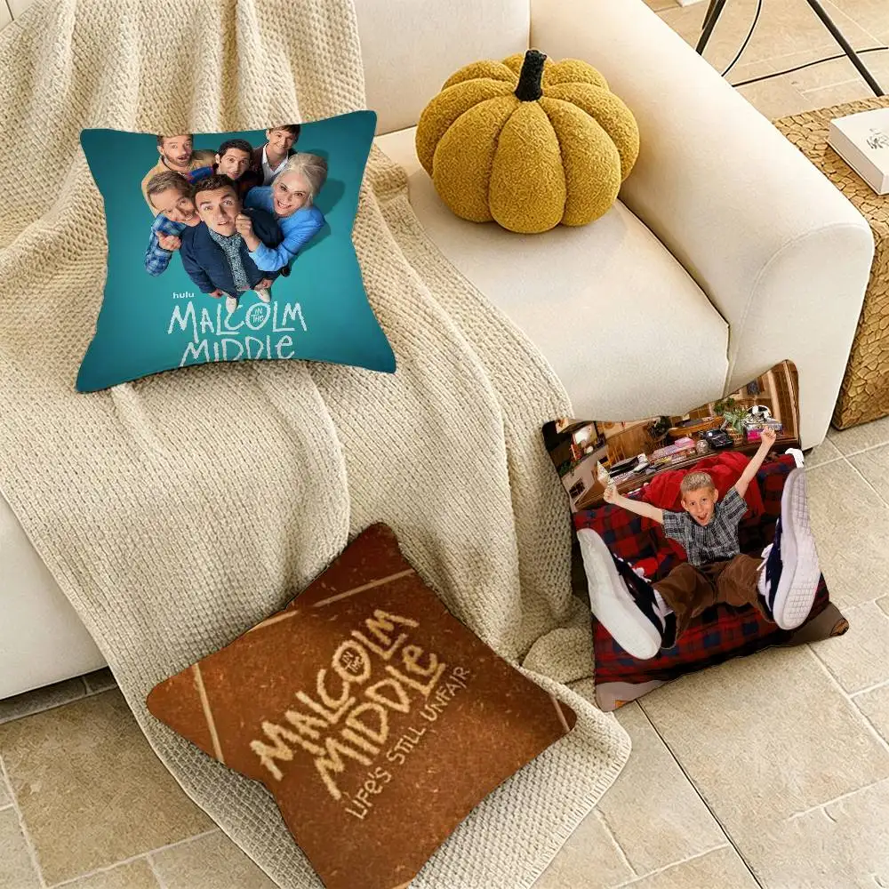 

TV M-Malcolm in the Middle Pillow Case Pattern Printed Pillowcase For Living Room Sofa Cushion Cover