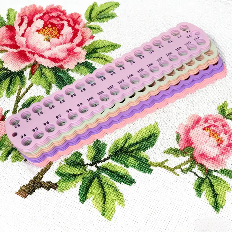 5pc 37 Holes Embroidery Floss Organizer Cross Stitch Threads Holder Storage Tool DIY Craft Thread Sorter Organization Sewing Kit