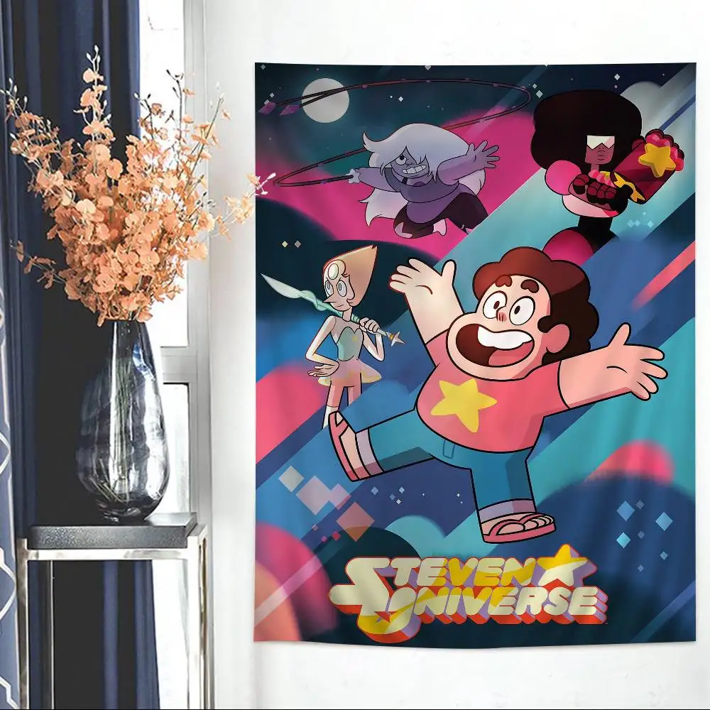 

Steven Universe Anime DIY Wall Tapestry Hanging Tarot Hippie Wall Rugs Dorm Home Decor