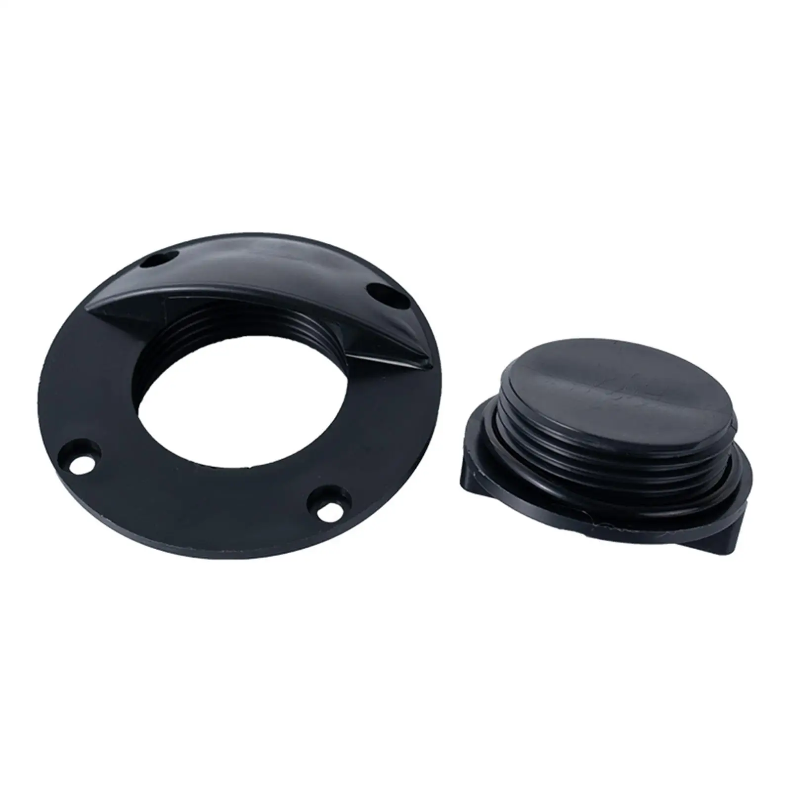 Marine Boat Drain Plug Nylon PP Snap Handle Round Bilge Screw Cover for Canoe Yacht Plumbing Supplies