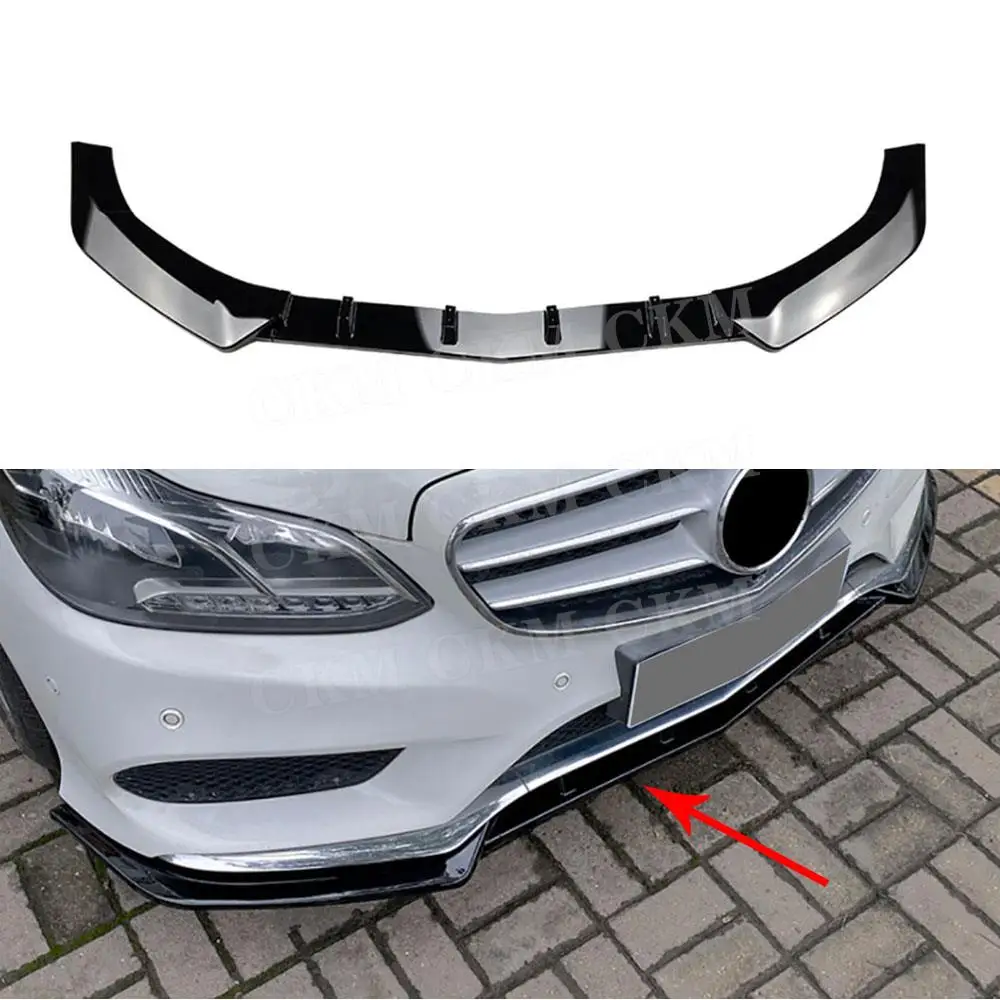 

Front Bumper Lip Spoiler Diffuser Chin Car Accessories for Mercedes Benz W212 E250 E350 E400 E550 Sport 2013 2014 2015