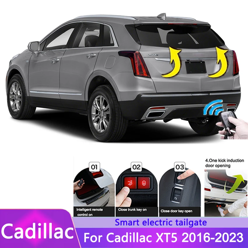 Car Electric Tailgate For Cadillac XT5 2016-2023 Intelligent Tail Box Door Power Operated Trunk Decoration Open Refitted Upgrade