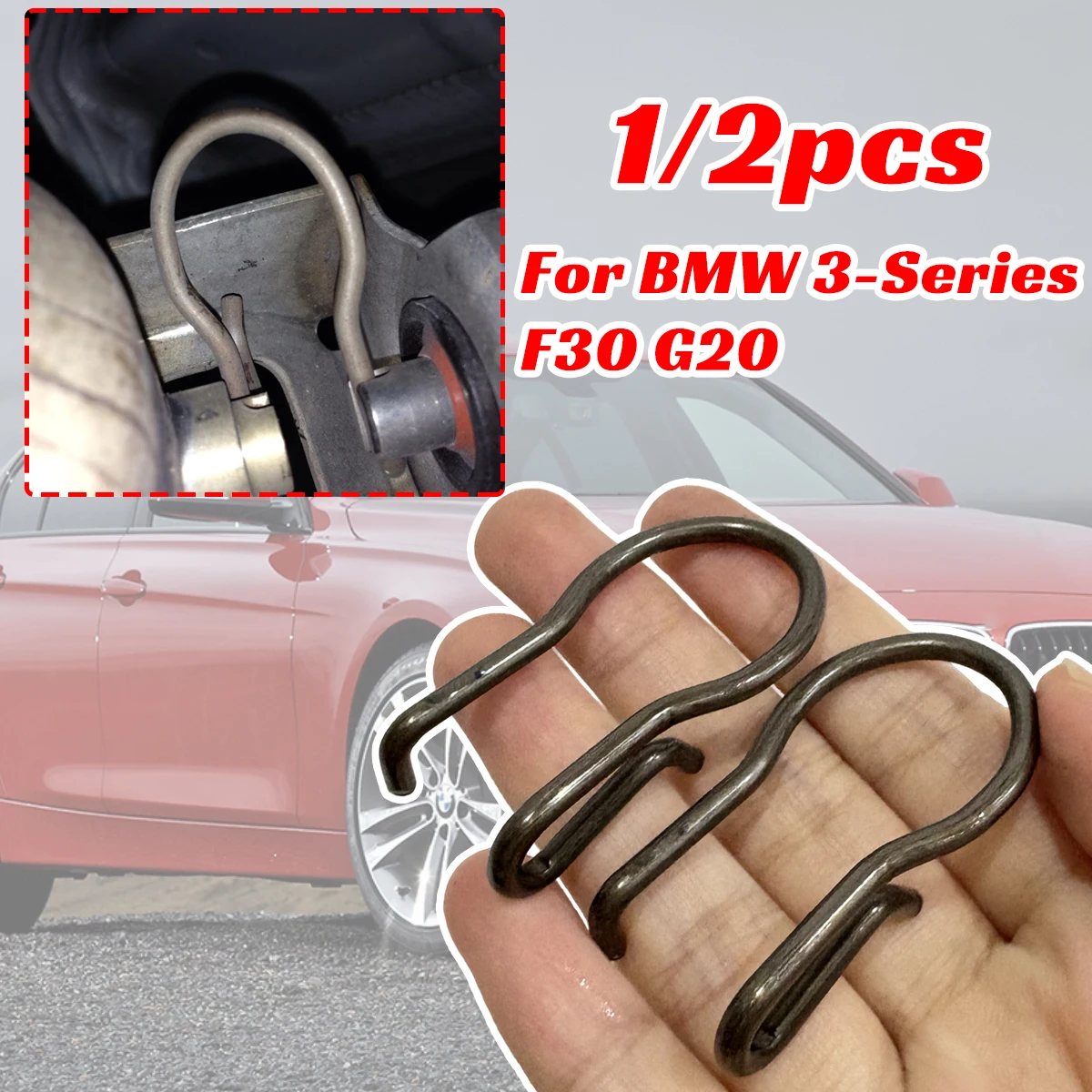 

Exhaust Control Valve Actuator Fixing Clips Retainer Ring Rear Mount Clip Exhaust Rattling for BMW 3-Series F30 G20 Assembly Kit