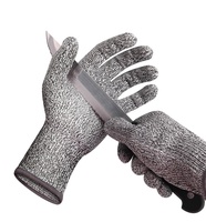 Cut Resistant Gloves Level 5 Protection Food Grade Kitchen and Work Safety, Lightweight, Breathable Durable and Comfortable