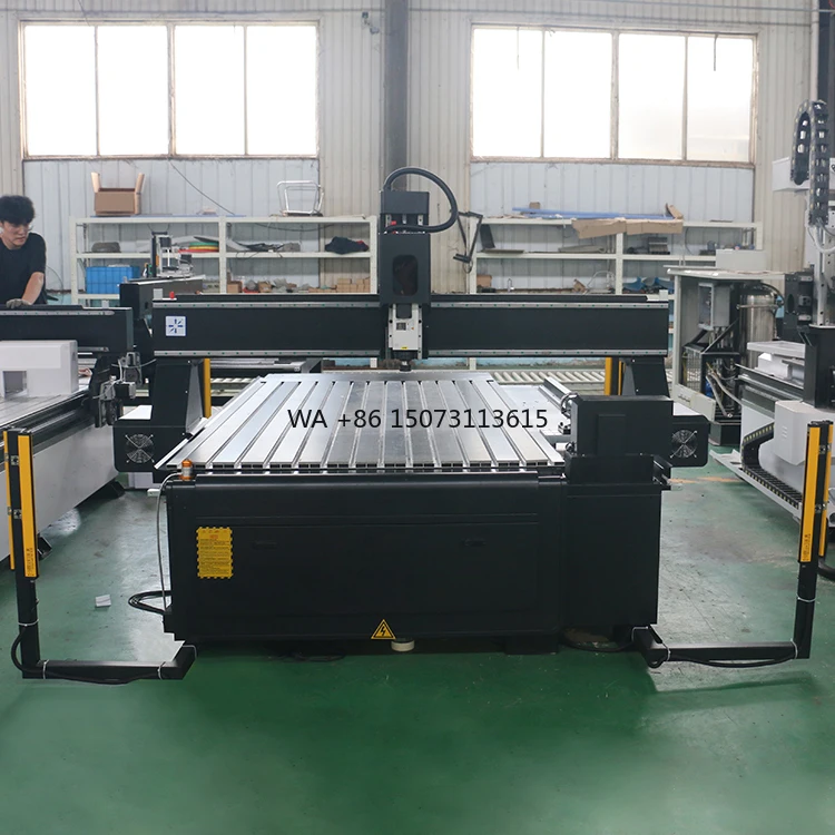 1325 4*8ft 3 Axis 4 Axis Wood Router dengan Perangkat Rotary untuk Silinder Kaki Meja Mesin Router CNC 3D