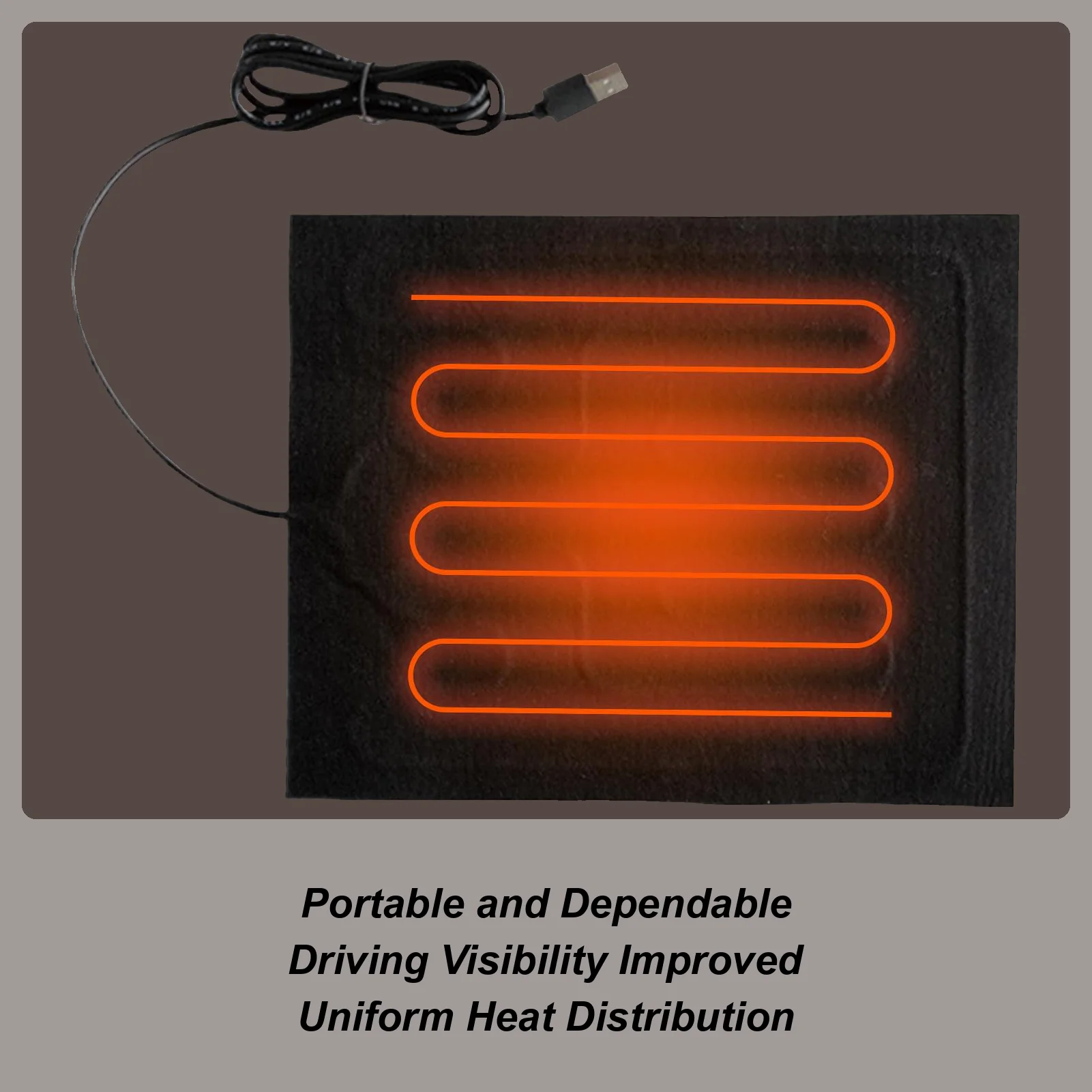 Electric Heating Pad For Car Vehicle Maintenance Tool Windshield Snow Remover Heating Pad For Truck Sedan Minivan Morning