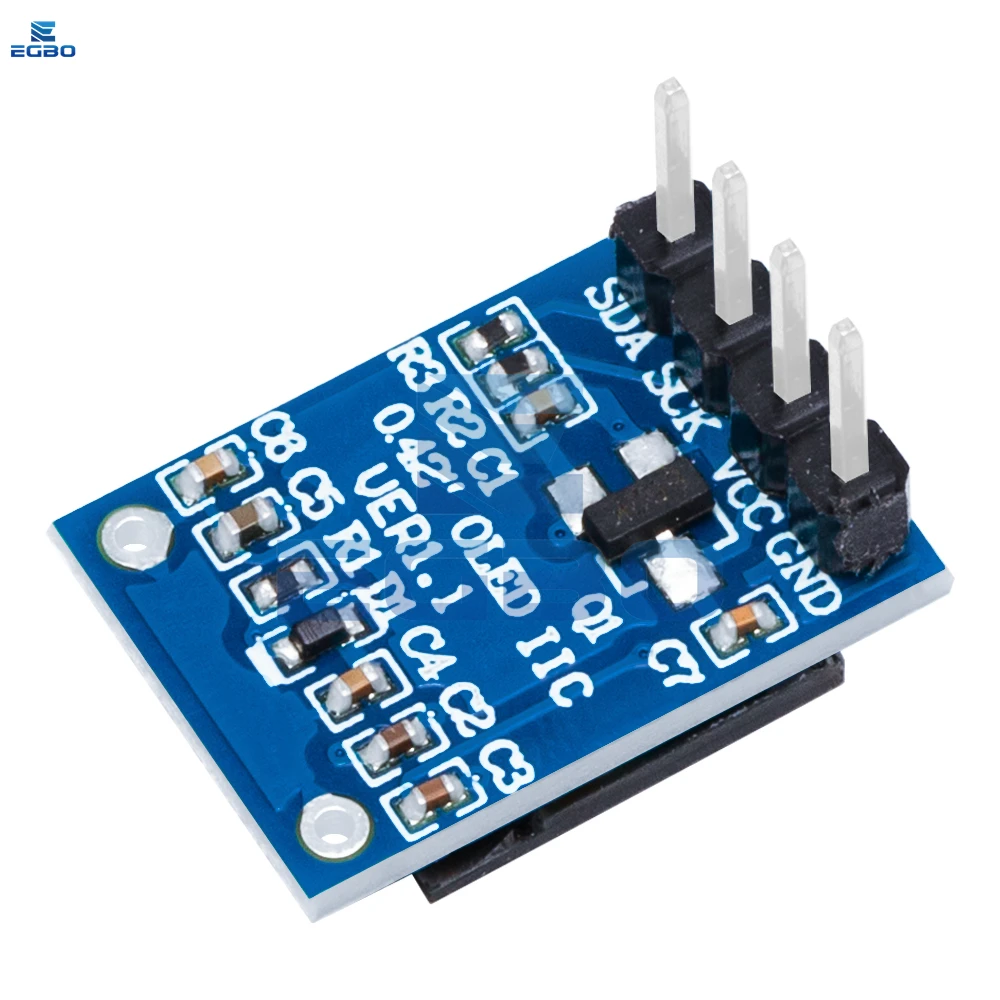 1 ~ 5PCS EGBO Display OLED bianco da 0,42 pollici Modulo LCD 72X40 Schermo seriale Colore bianco I2C IIC/SBI Interfaccia SSD1315 per Arduino