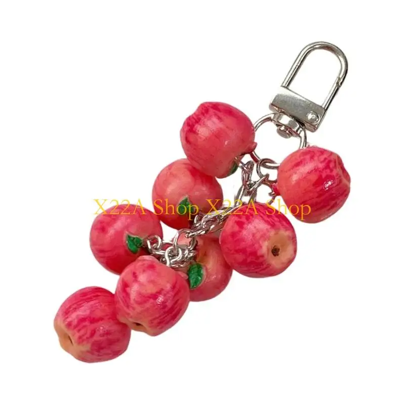 Unique Delightful Miniature Apples Keychain Vintage Look Holder For Everyday Use