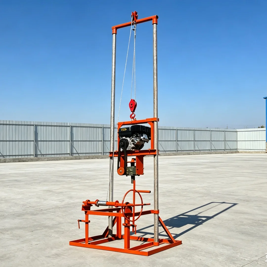 Customized Gantry Drilling Machine, Small Household Drilling Rig for Field Shallow‑layer Water Well Construction
