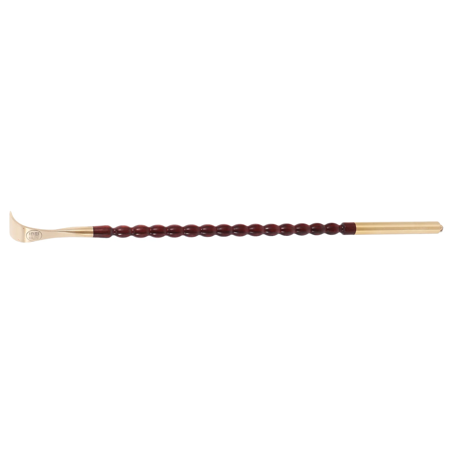 

Brass Wooden Back Scratcher Beads Long Handle Body Massager Portable Itch Scratch Tool Relaxation Device for Home Travel