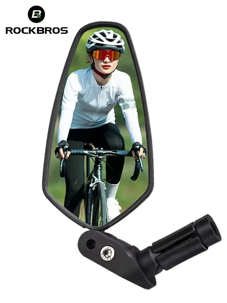 ROCKBROS Mountain Road Bike Mirror HD Folding Bicycle RearView Mirror 360° Adjustable Handlebar Looking Glass PC MTB Accessories