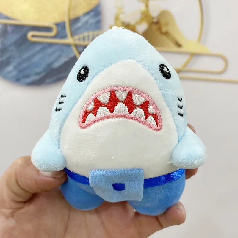 15cm Nette Simulation Shark Plüsch Anhänger Spielzeug Weichen Cartoon Whale Gefüllte Puppe Rucksack Schlüsselbund Tasche Anhänger Kinder Geburtstag Geschenke