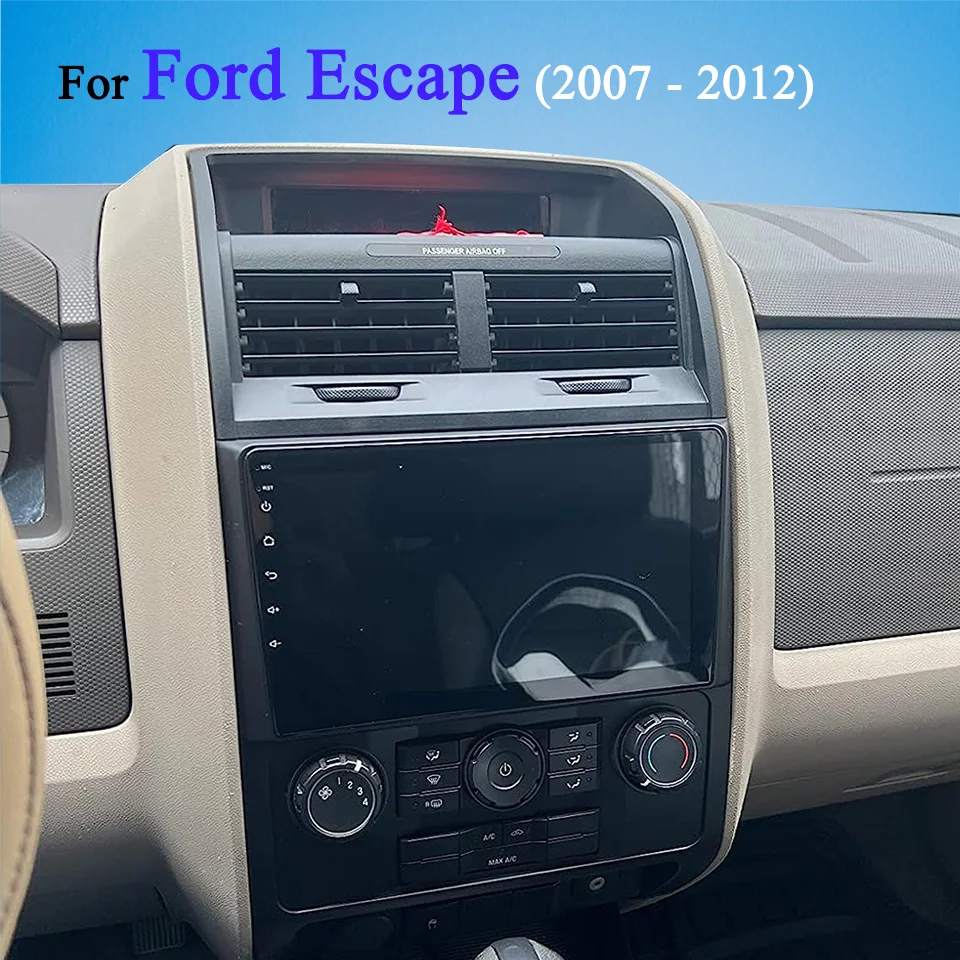 For Ford Escape 2007 2008 2009 2010 2011 2012 Car GPS Navigation Monitor Radio FM AM Audio Video A/V DVD Cassette 4G Lte WiFi BT