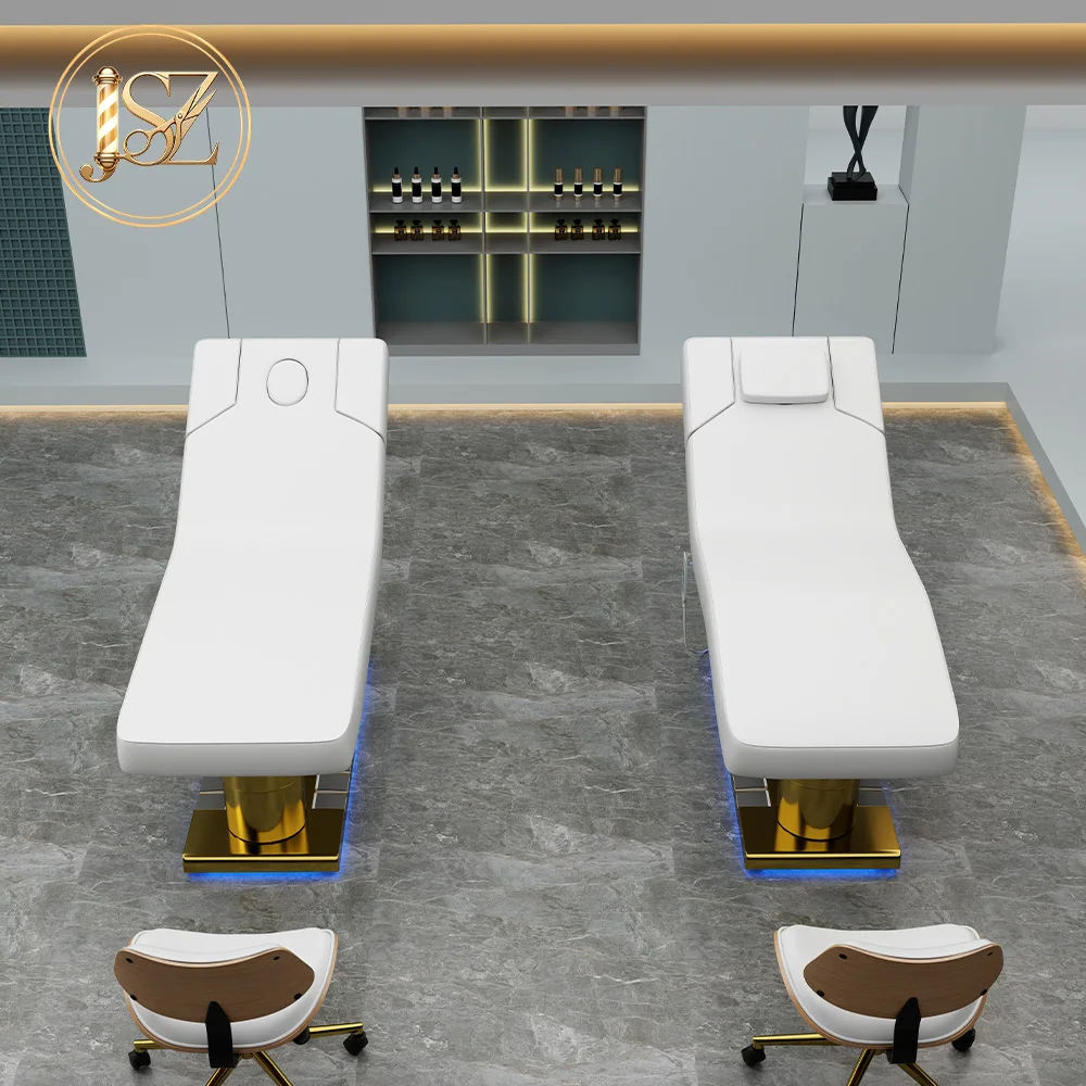 

4 Motors Electric Curved Beauty Bed Adjustable Reclining Facial Lash Spa Treatment Table