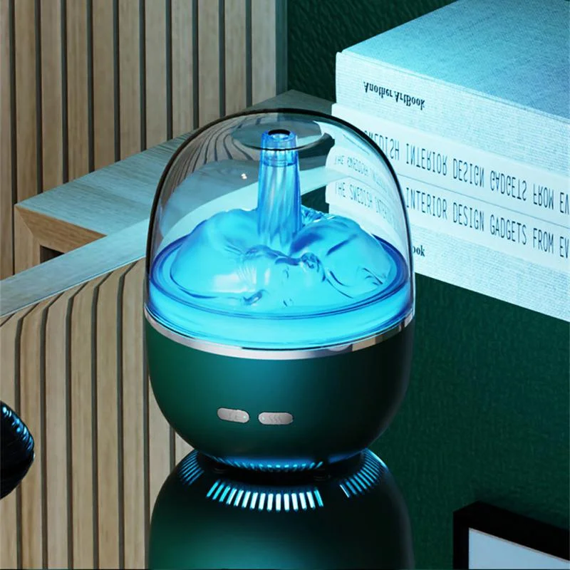 Humidificador de aire de aceite esencial, atomizador ultrasónico de aromaterapia, luz colorida, volumen de niebla pesada, accesorios para el hogar y la Oficina