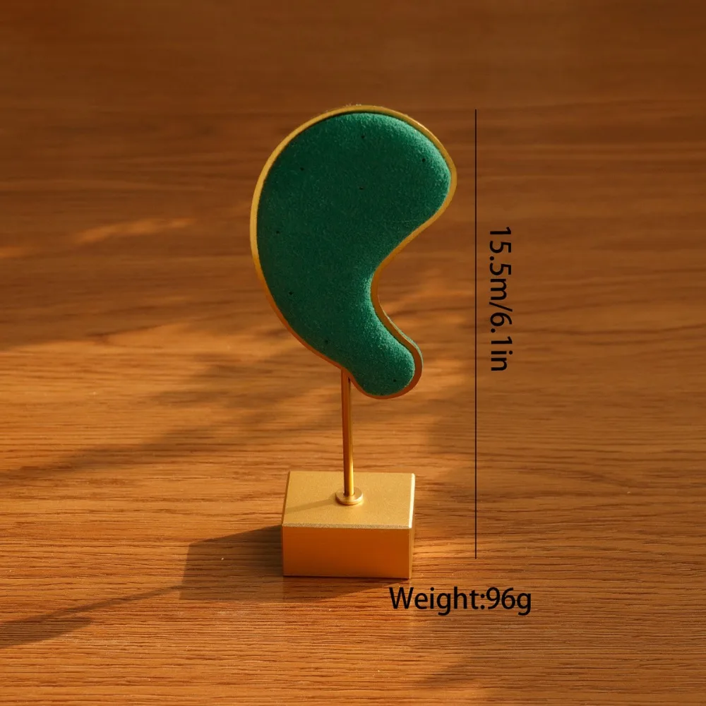 

Ear Shape Earring Display Stand Charms Ear Model Earring Hanging Rack High-end Microfiber Ear Clip Holder Show Case