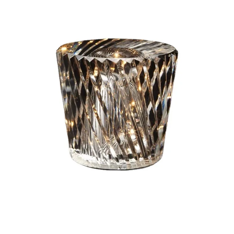 Hot-selling Creative Diamond Charging Crystal Desk Lamp Clear Bar Bar Dining Table Lamp Atmosphere Bedroom Bedside Night Light