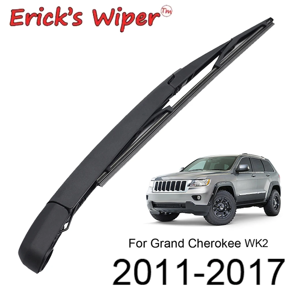 

Erick's Wiper 12" Rear Wiper Blade & Arm Set For Jeep Grand Cherokee 2011 - 2020 Windshield Windscreen Tailgate Window Car Brush