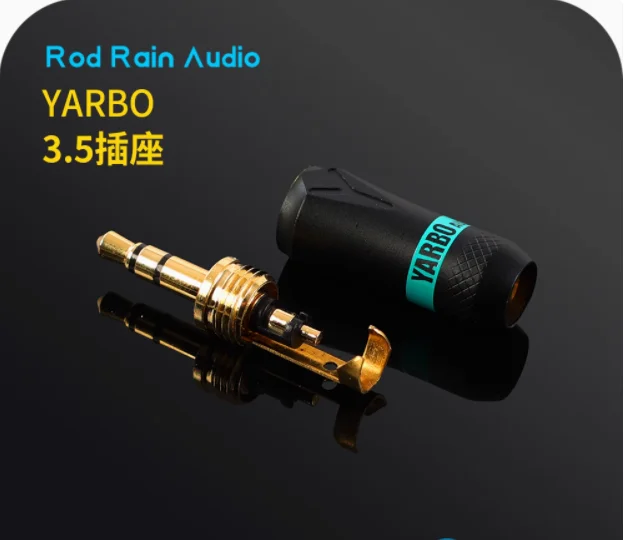 

Yabao Gold Plated 3.5mm Earphone Plug Stereo 3-Section AUX Audio Cable DIY Earphone Cable Repair Earphone Use