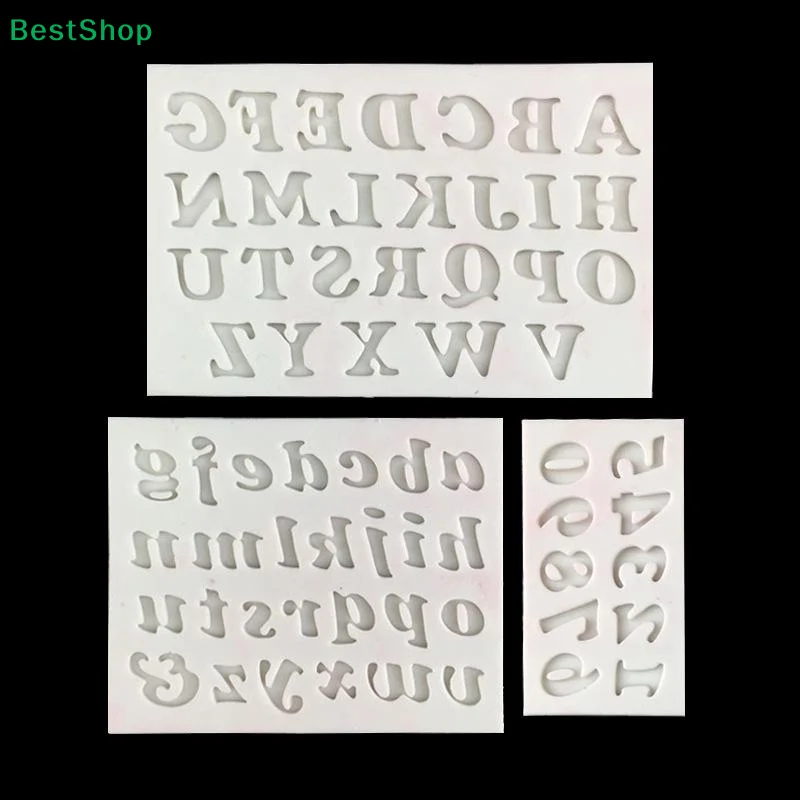〔R〕1Pcs Alphabet Number Silicone Mold Cake Decorating Tools DIY Letter Number Fondant Chocolate Jelly Candy Pastry Baking Mould