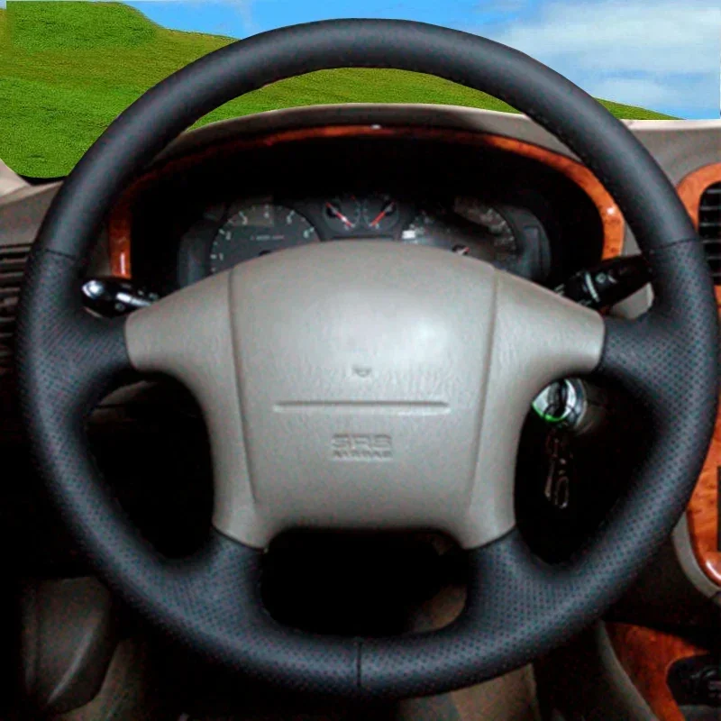 

Braid on the Steering Wheel Cover for Hyundai Sonata 1999-2005 steering wheel case for interior wood steering wheel cover