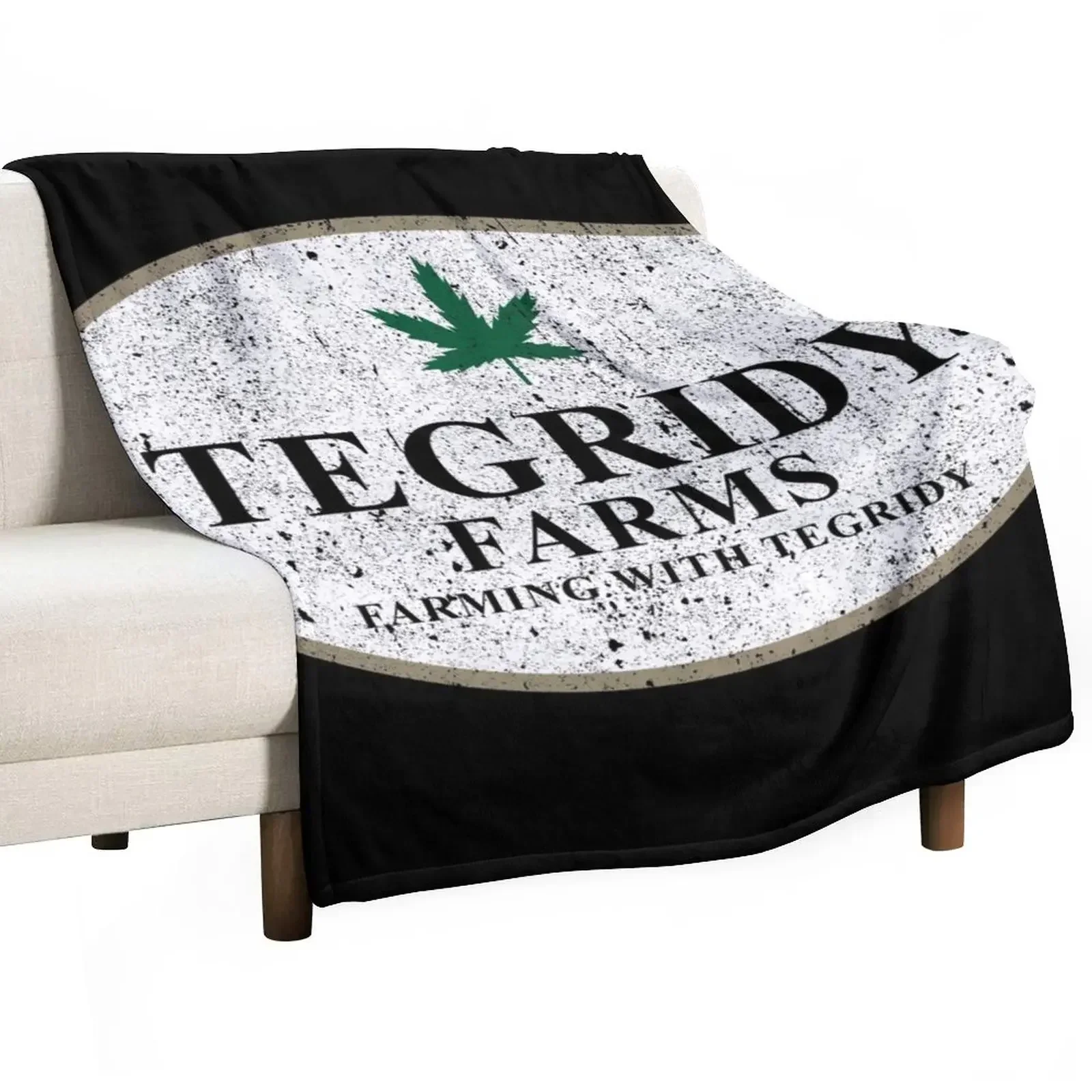 

Tegridy Farms - Farming With Tegridy Throw Blanket Plush Blankets For Bed christmas decoration Weighted Blankets