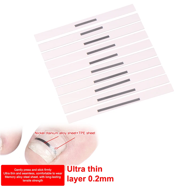 1Pcs Toenail Straightening Clip Ingrown Toenail Correction Tool Nail Treatment Elastic Patch Sticker Foot Care Pedicure